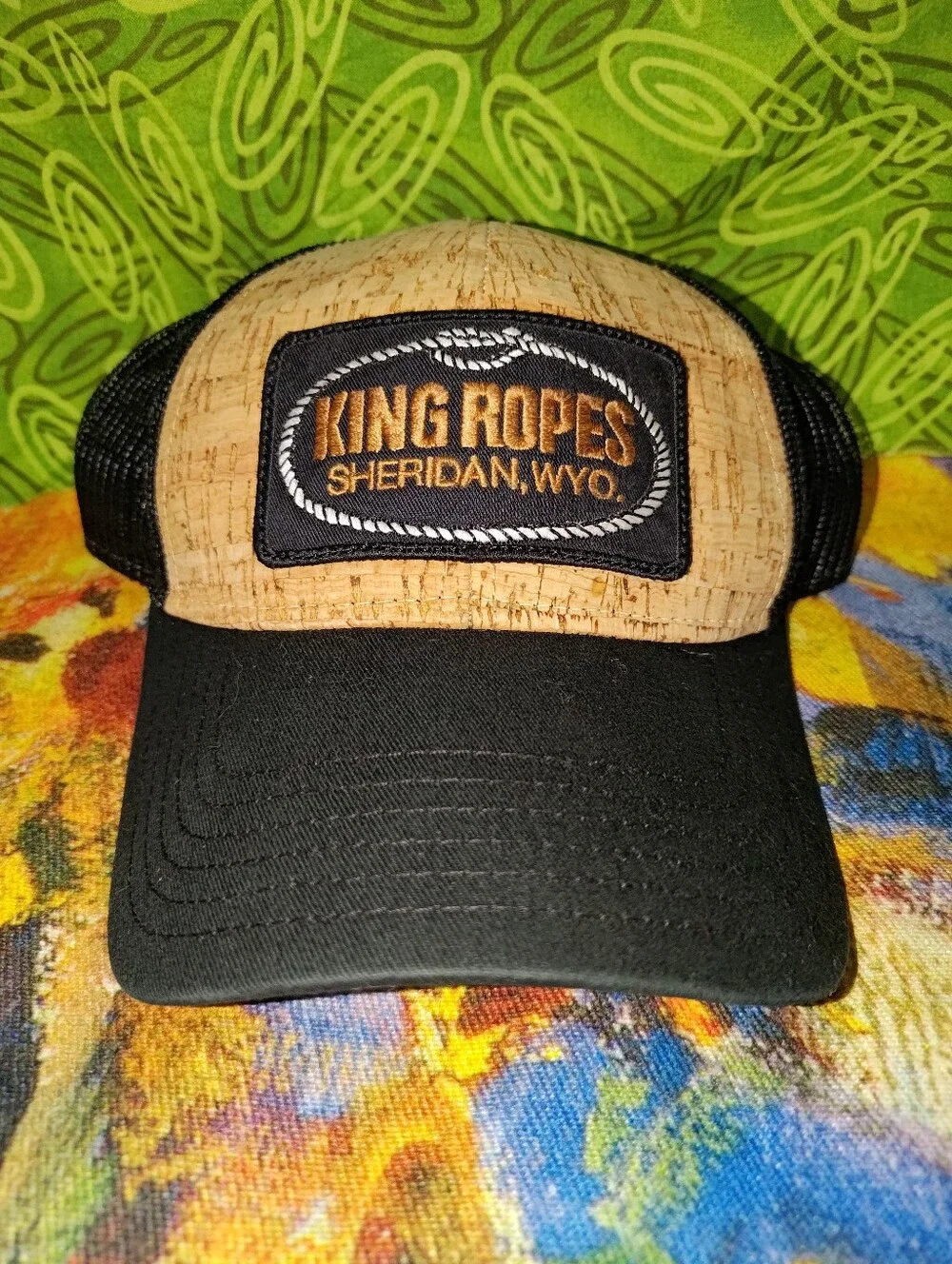 King Ropes Sheridan, WYO Stitched Patch Trucker Mesh Snapback Hat Cap OSFM
